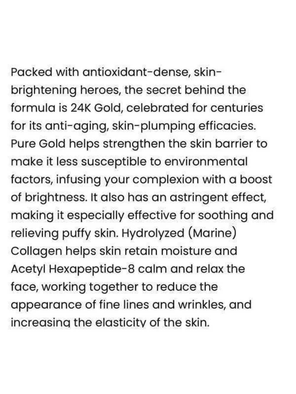 New! Lapcos 24K Gold Hydra Collagen Gold Foil Mask